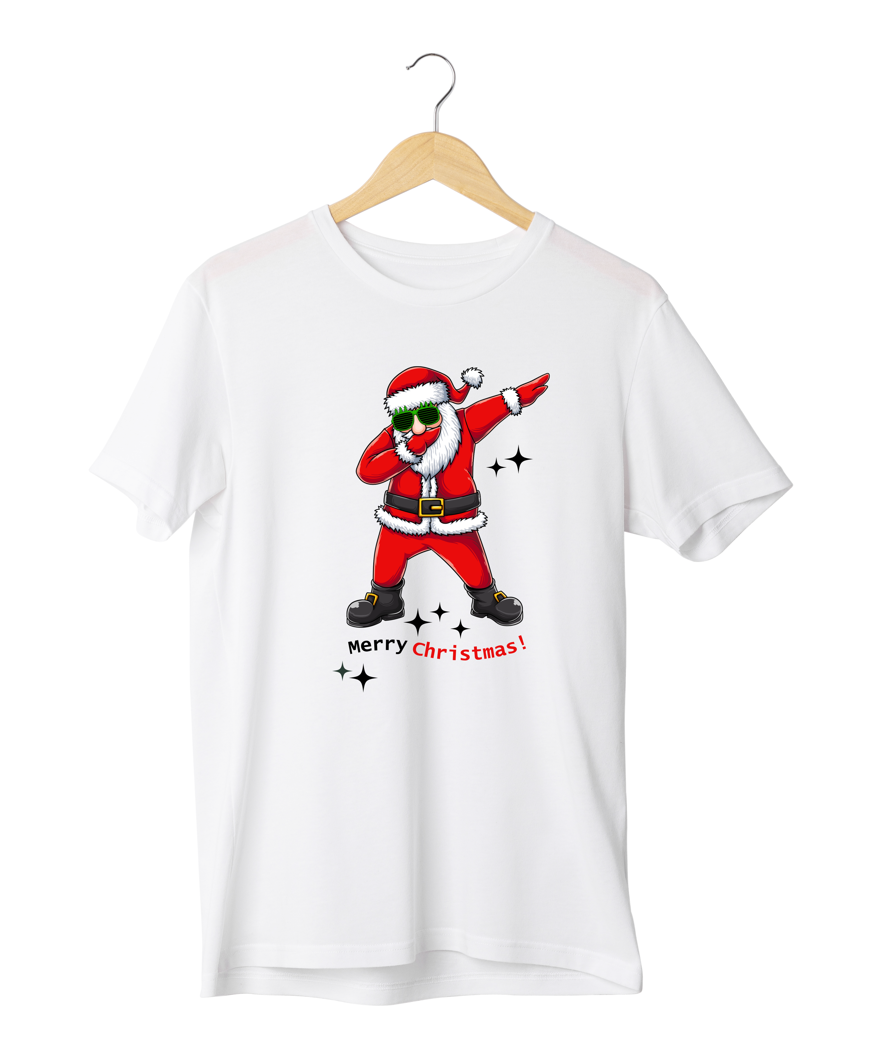 Merry Christmas Design Reactive Dyed T-Shirt | 100% Cotton | XS–6XL