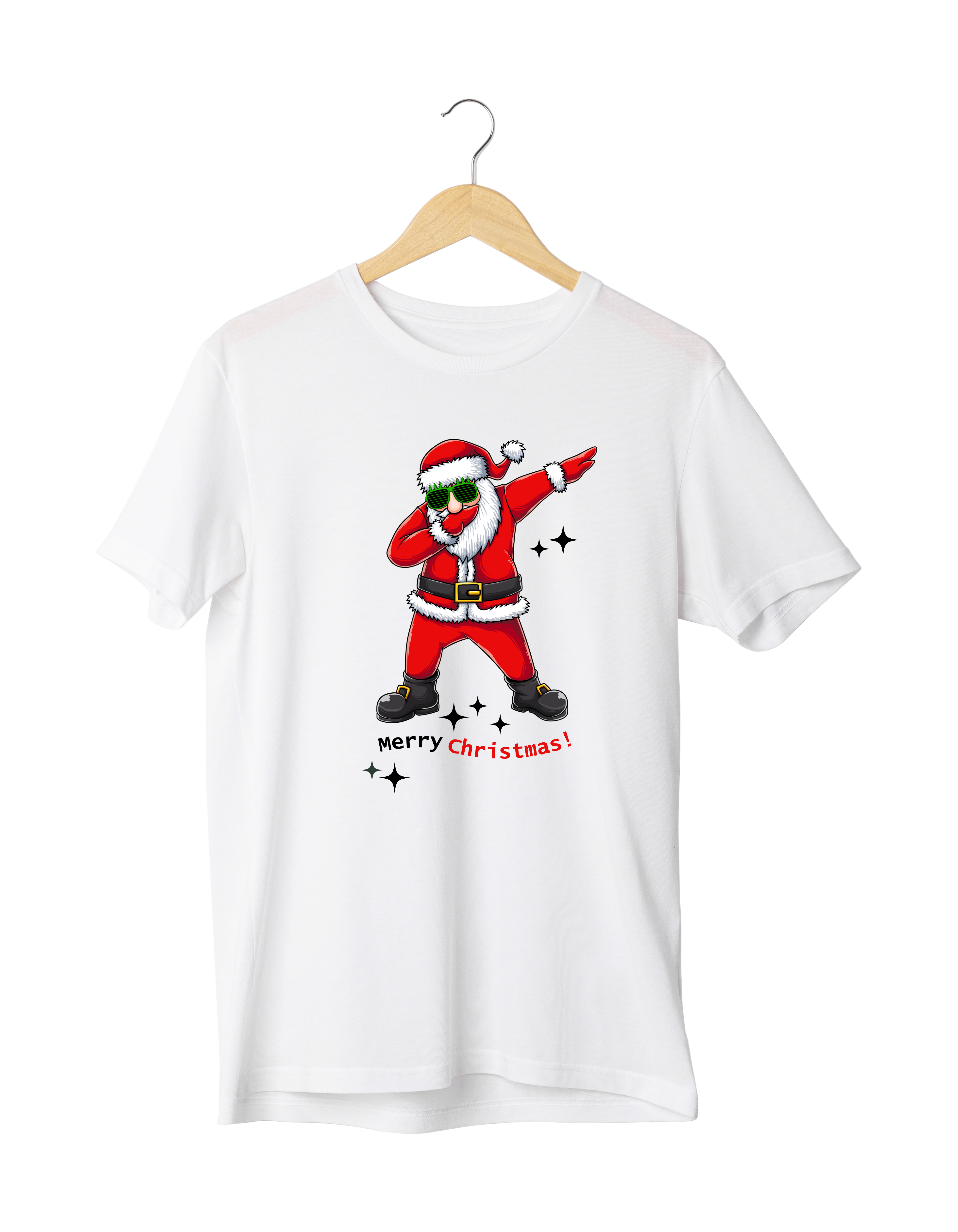 Merry Christmas Design Reactive Dyed T-Shirt | 100% Cotton | XS–6XL