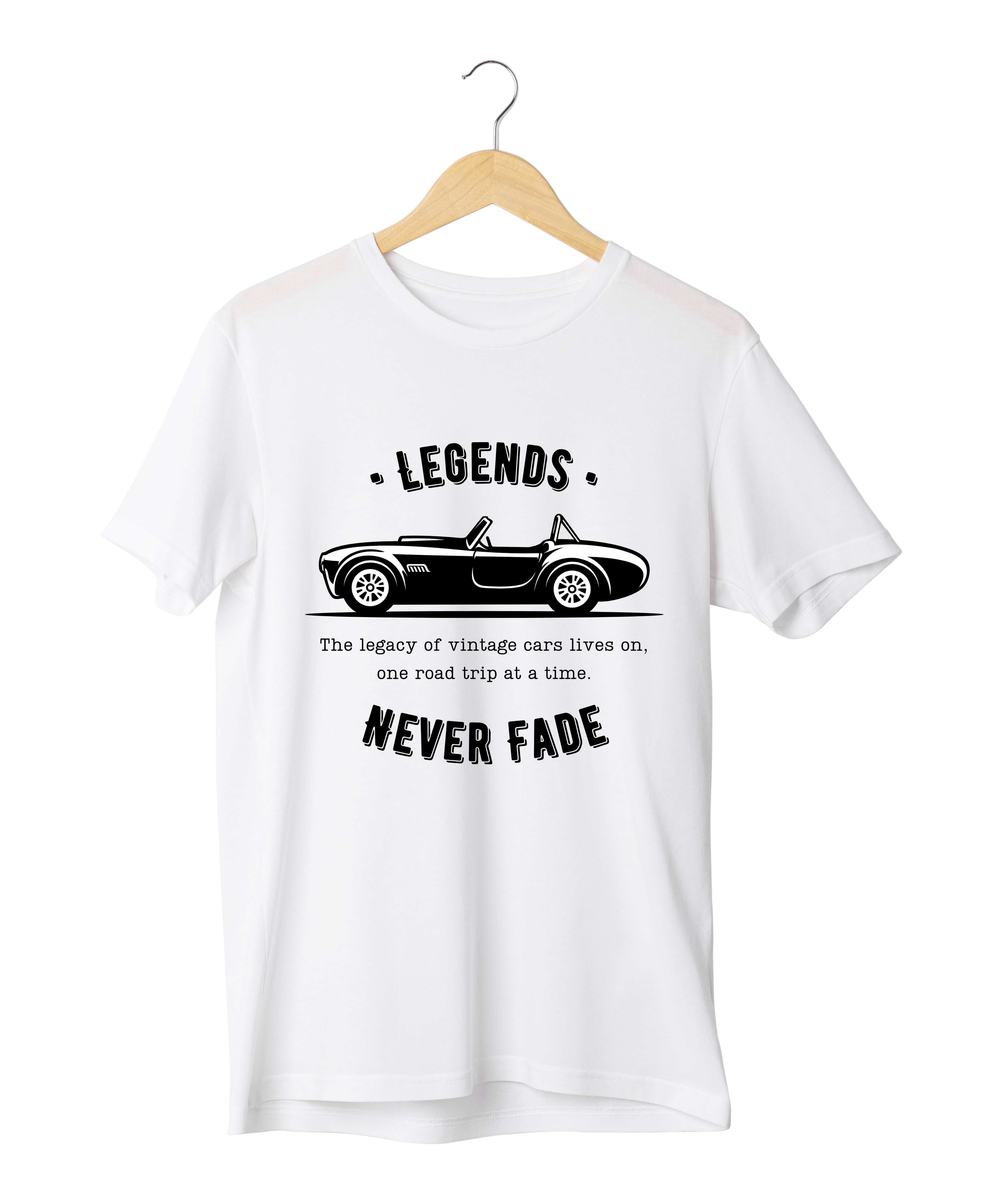 Legends Never Fade Design Reactive Dyed T-Shirt | 100% Cotton