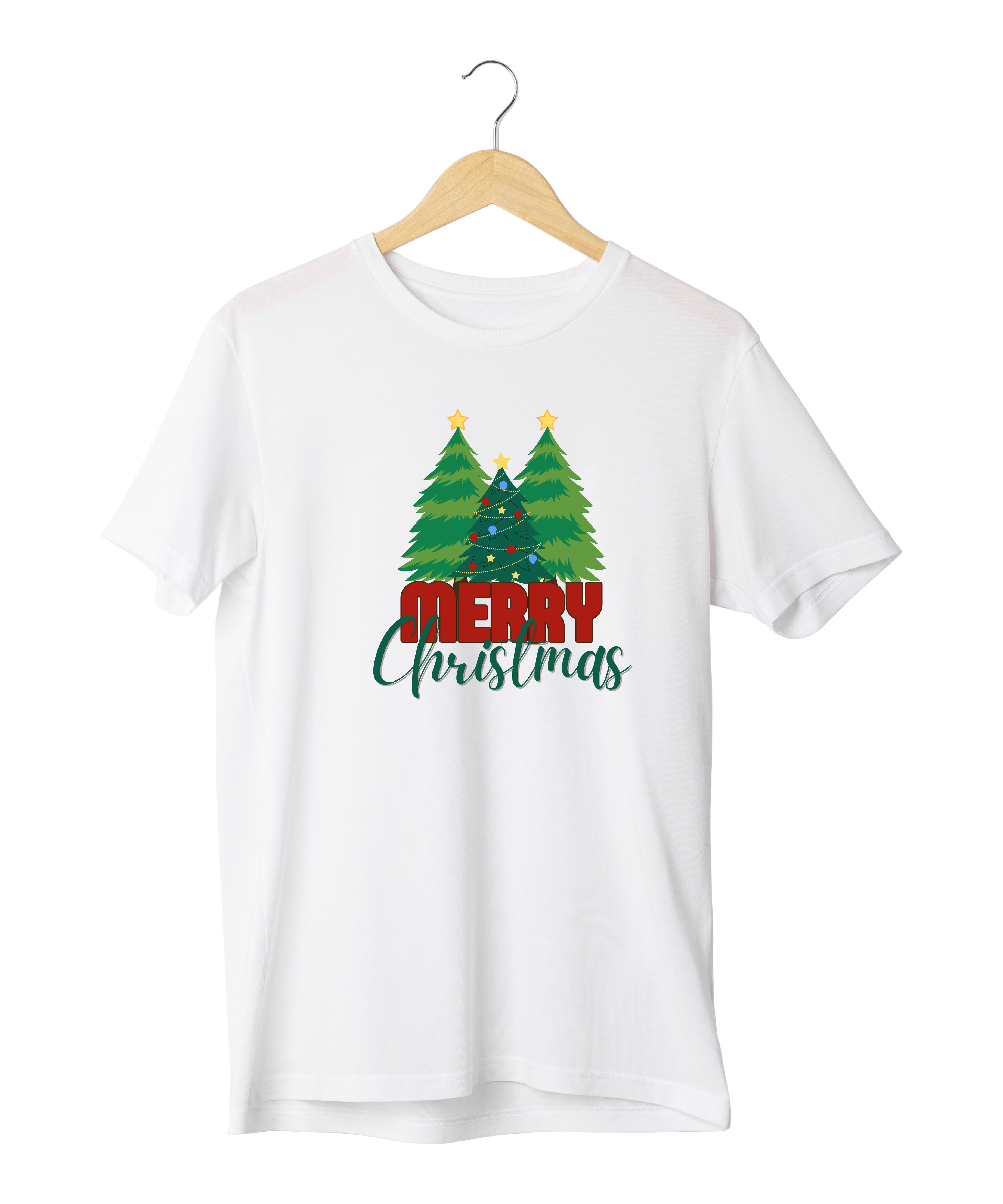 Merry Christmas Design Reactive Dyed T-Shirt | 100% Cotton | XS–6XL