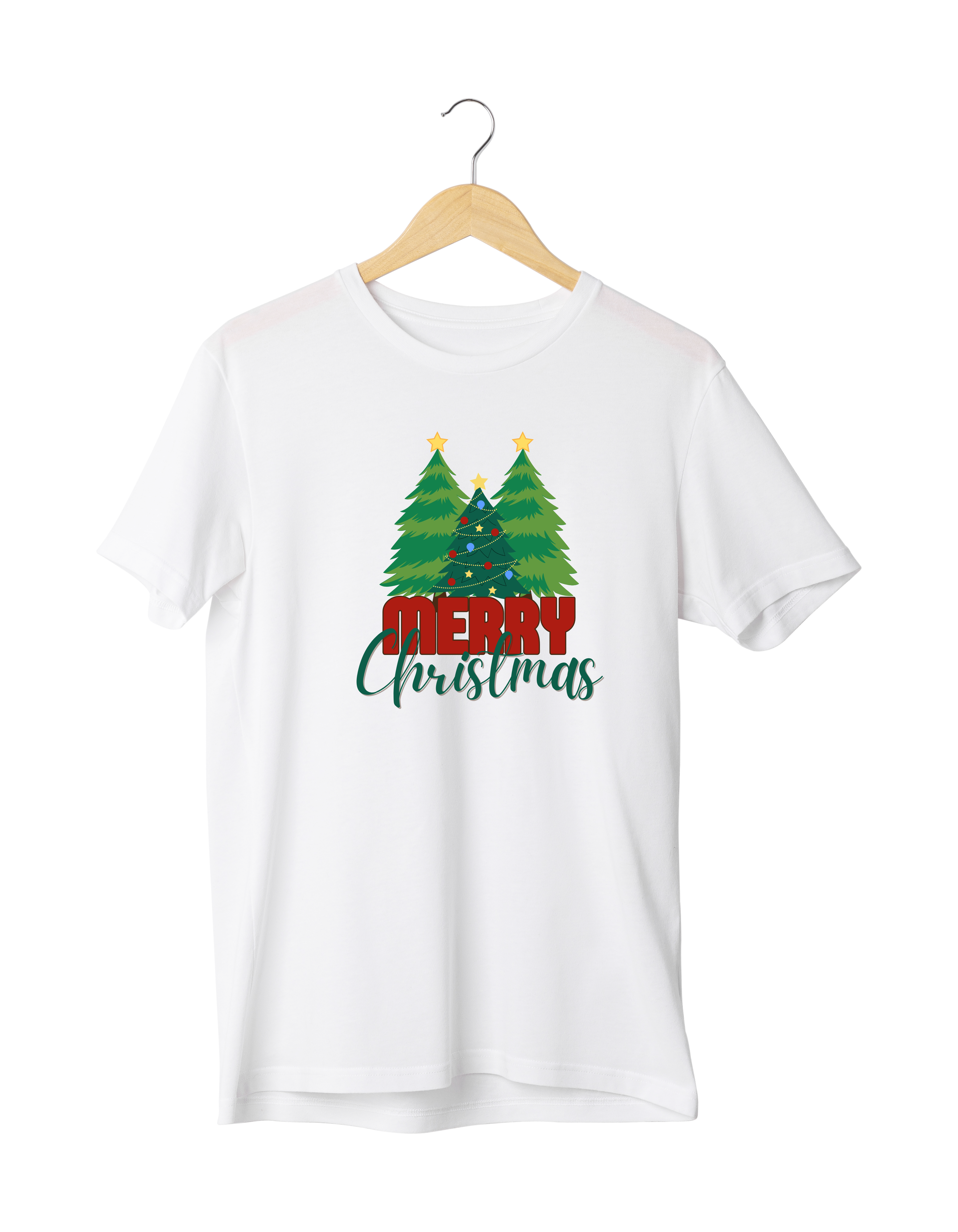 Merry Christmas Design Reactive Dyed T-Shirt | 100% Cotton | XS–6XL