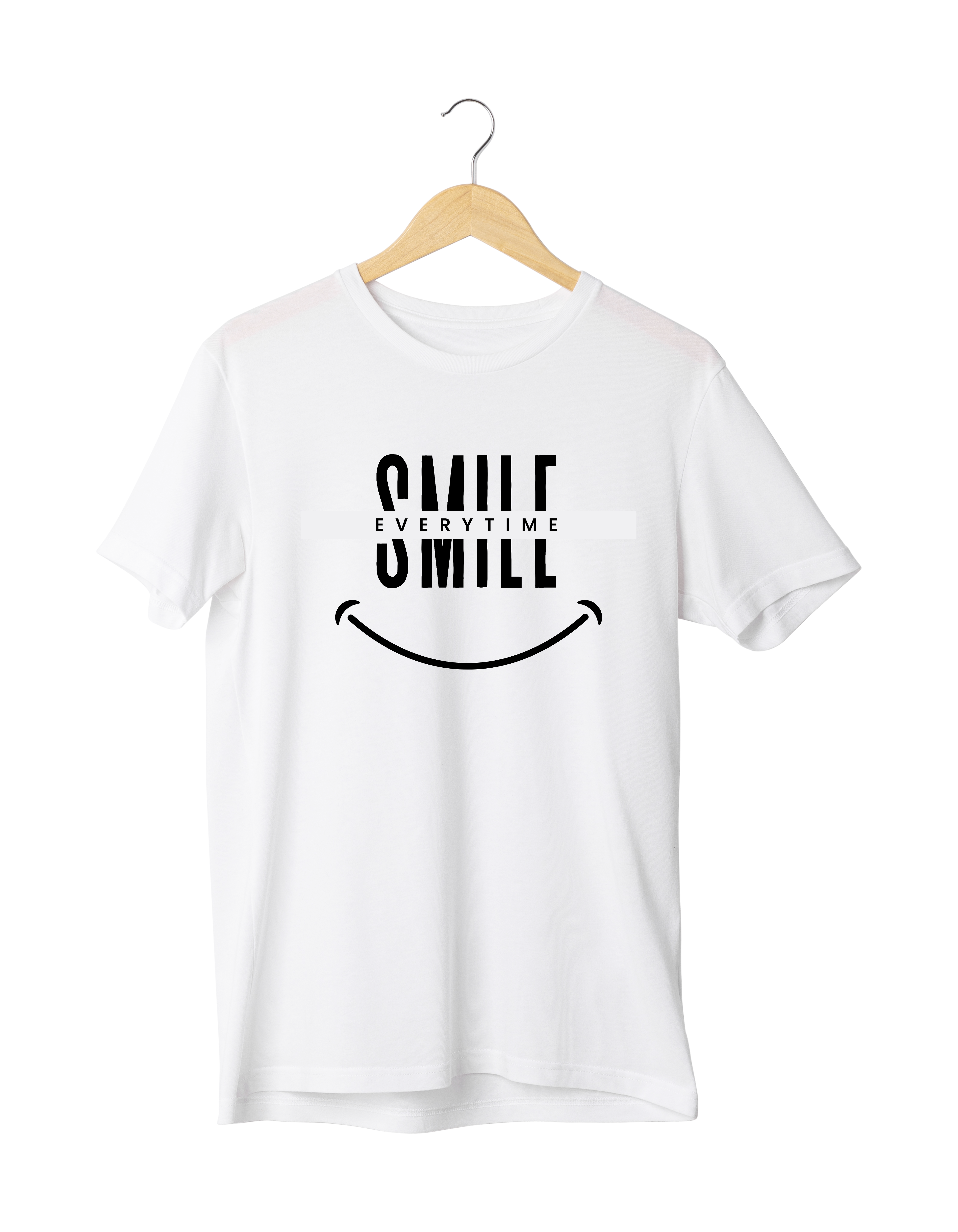 Smile Everytime Design Reactive Dyed T-Shirt | 100% Cotton