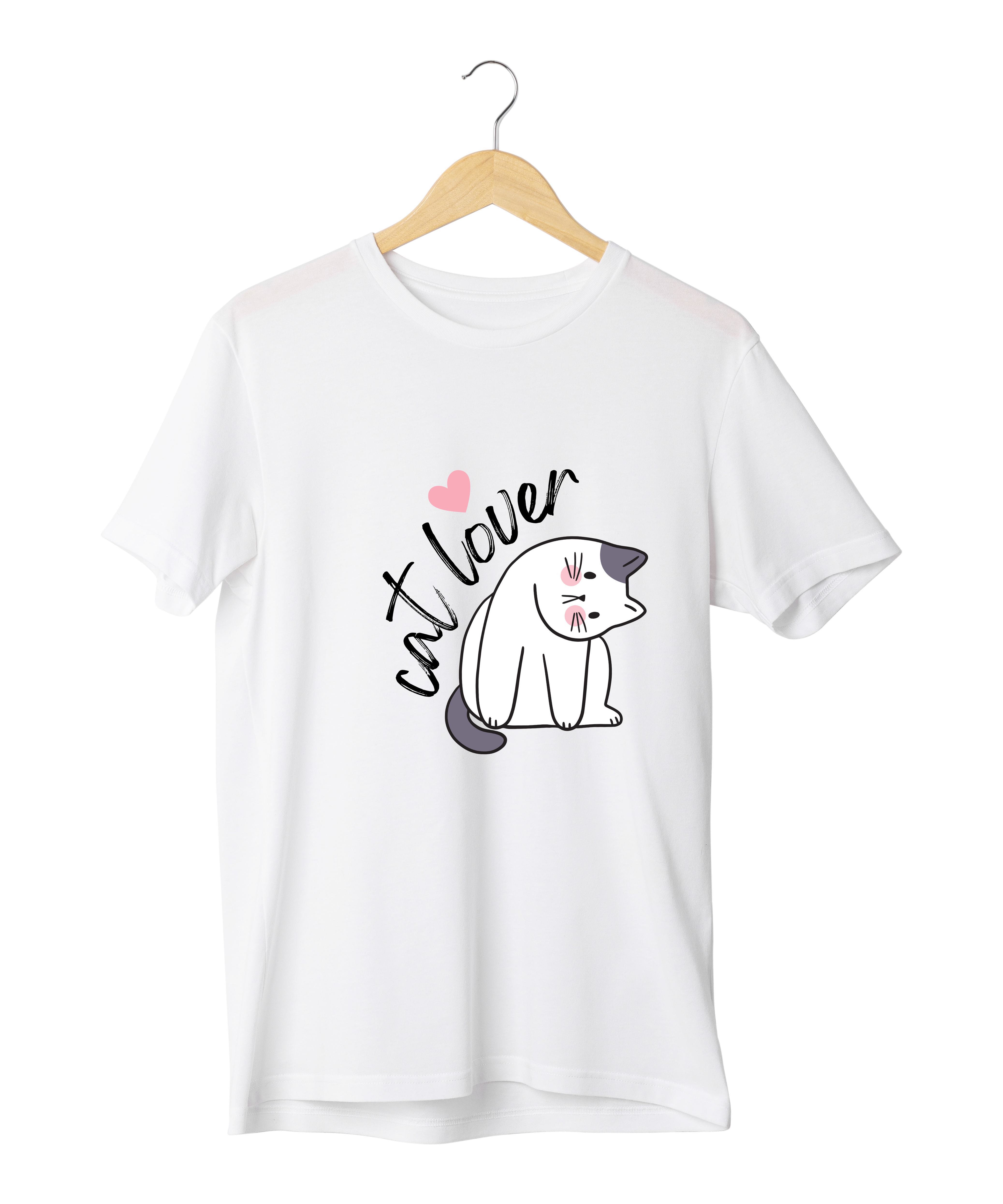 Cat Lover Design Reactive Dyed T-Shirt | 100% Cotton