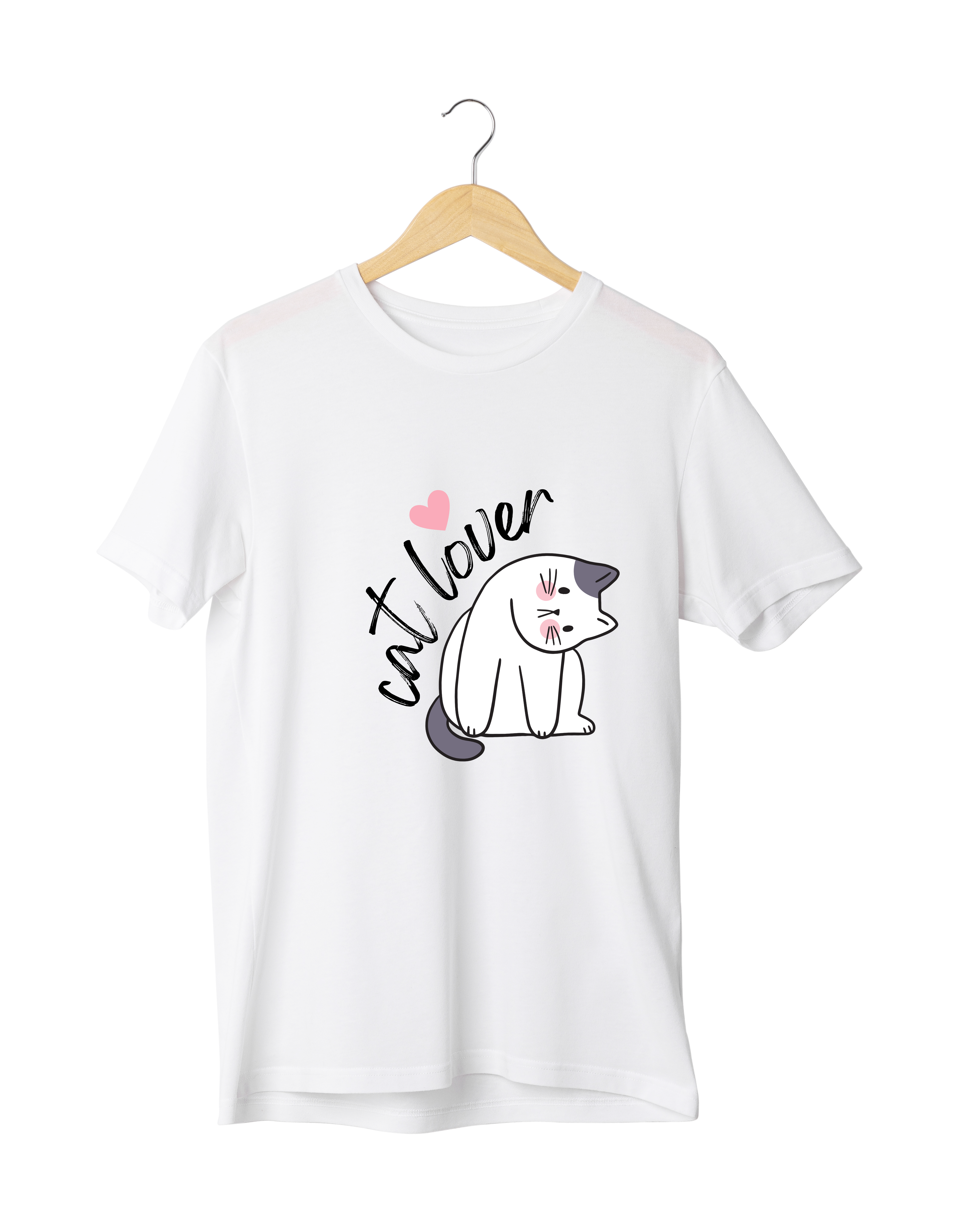 Cat Lover Design Reactive Dyed T-Shirt | 100% Cotton