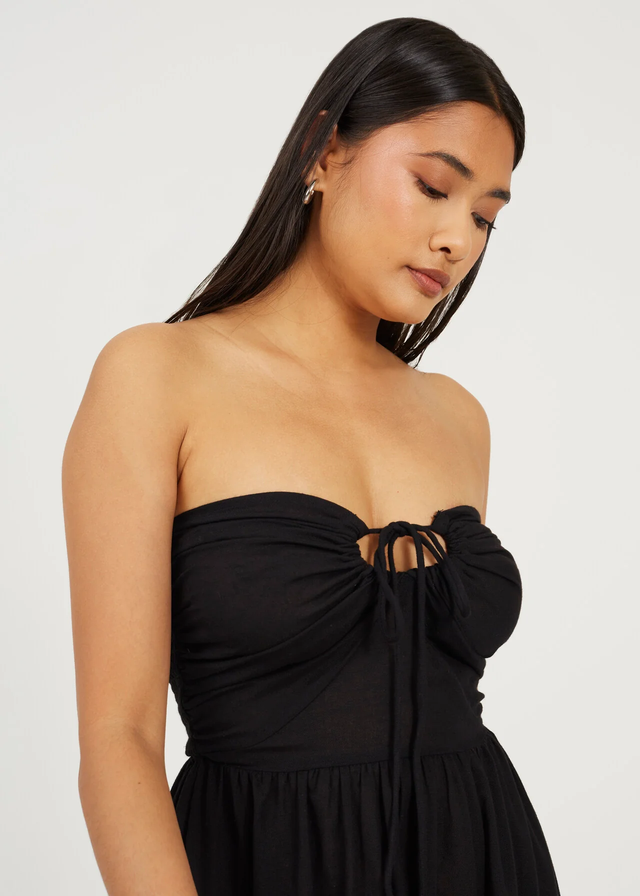 Brave Soul Tiered Halterneck Multiway Midi Dress – Black | XS–XL