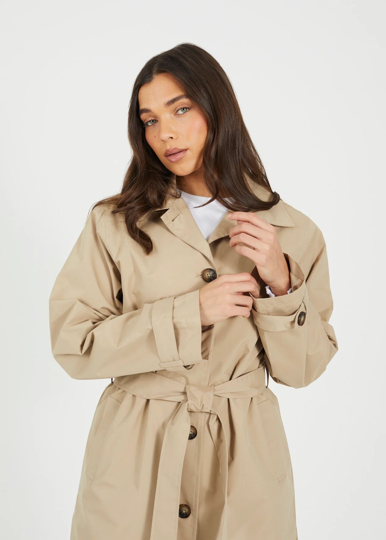 SINGLE BREASTED CLASSIC LONG LENGTH MAC, STONE