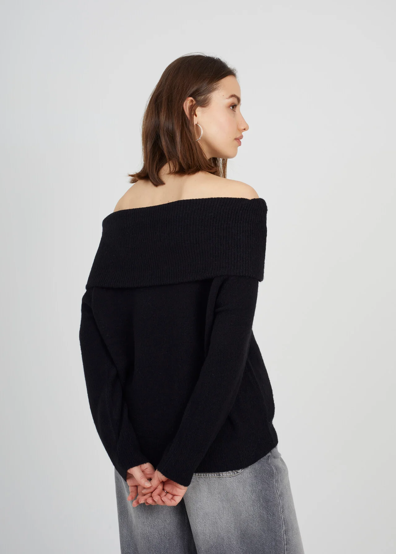 Brave Soul Bardot Jumper Women’s Off-Shoulder Knit