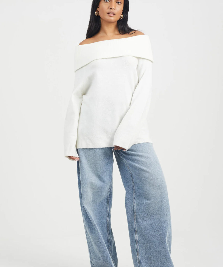 BARDOT JUMPER, IVORY