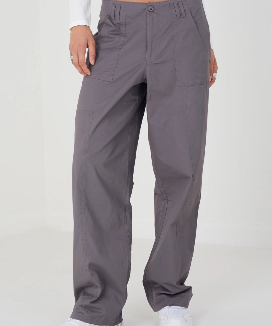 CHARCOAL UTILITY STYLE CARGO TROUSER