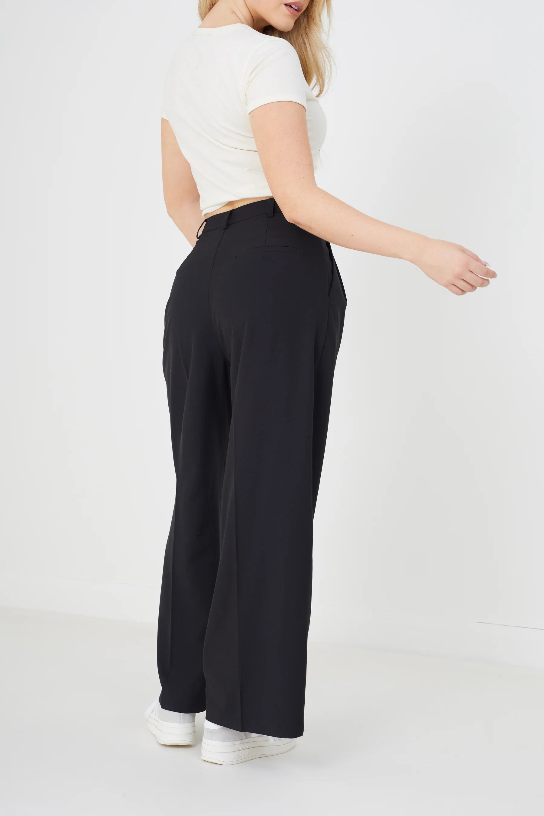 SUIT STYLE TROUSER, BLACK