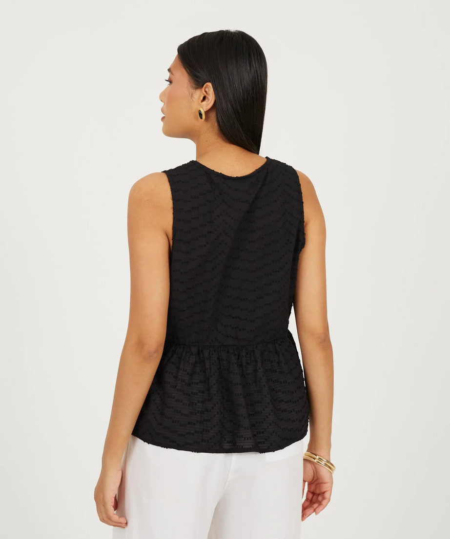 Brave Soul Sheered Tie-Up Woven Vest Top