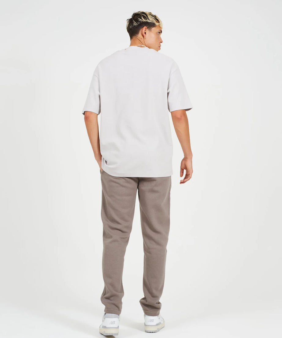 STRAIGHT LEG OPEN CUFF JOGGER, TAUPE