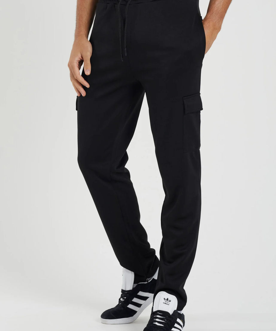 SLIM LEG OPEN HEM JOGGERS WITH PATCH POCKETS