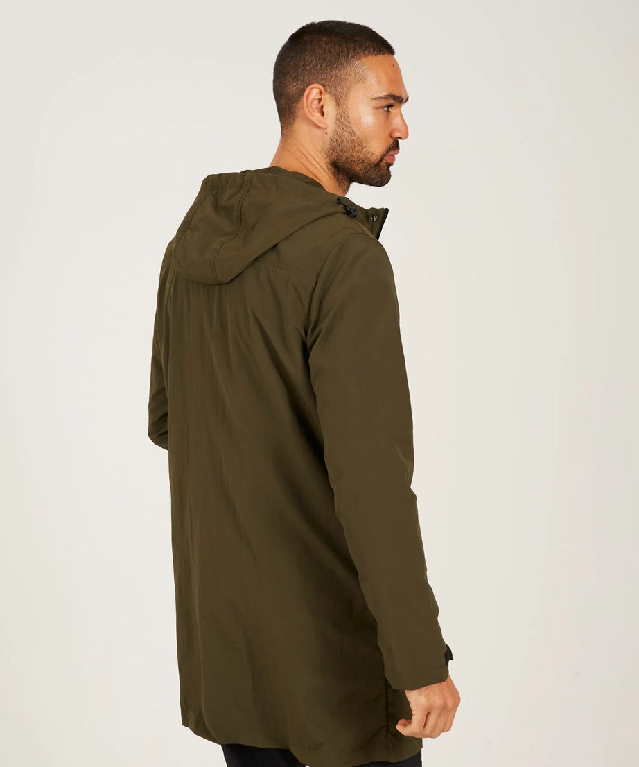 LIGHTWEIGHT HOODED ZIP THROUGH PARKA