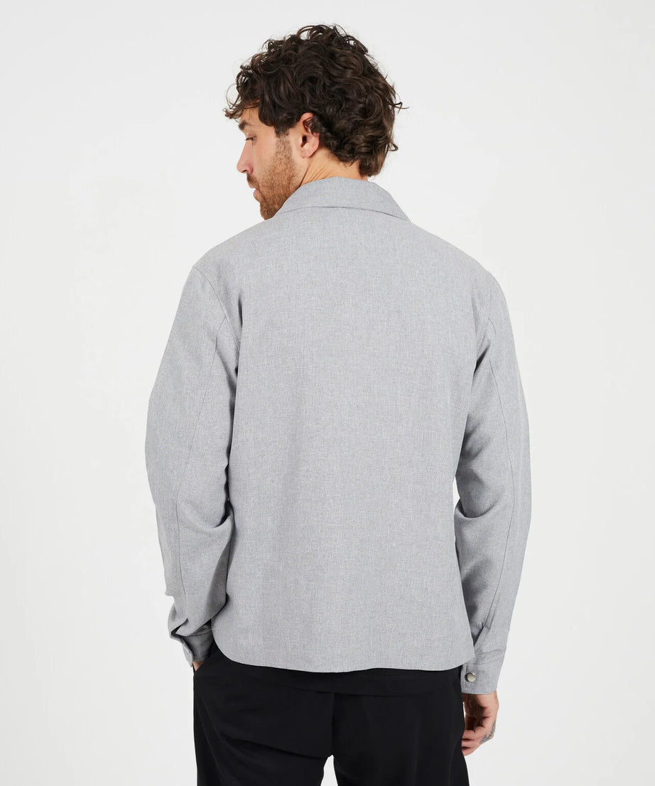 ZIP THROUGH COLLARED JACKET