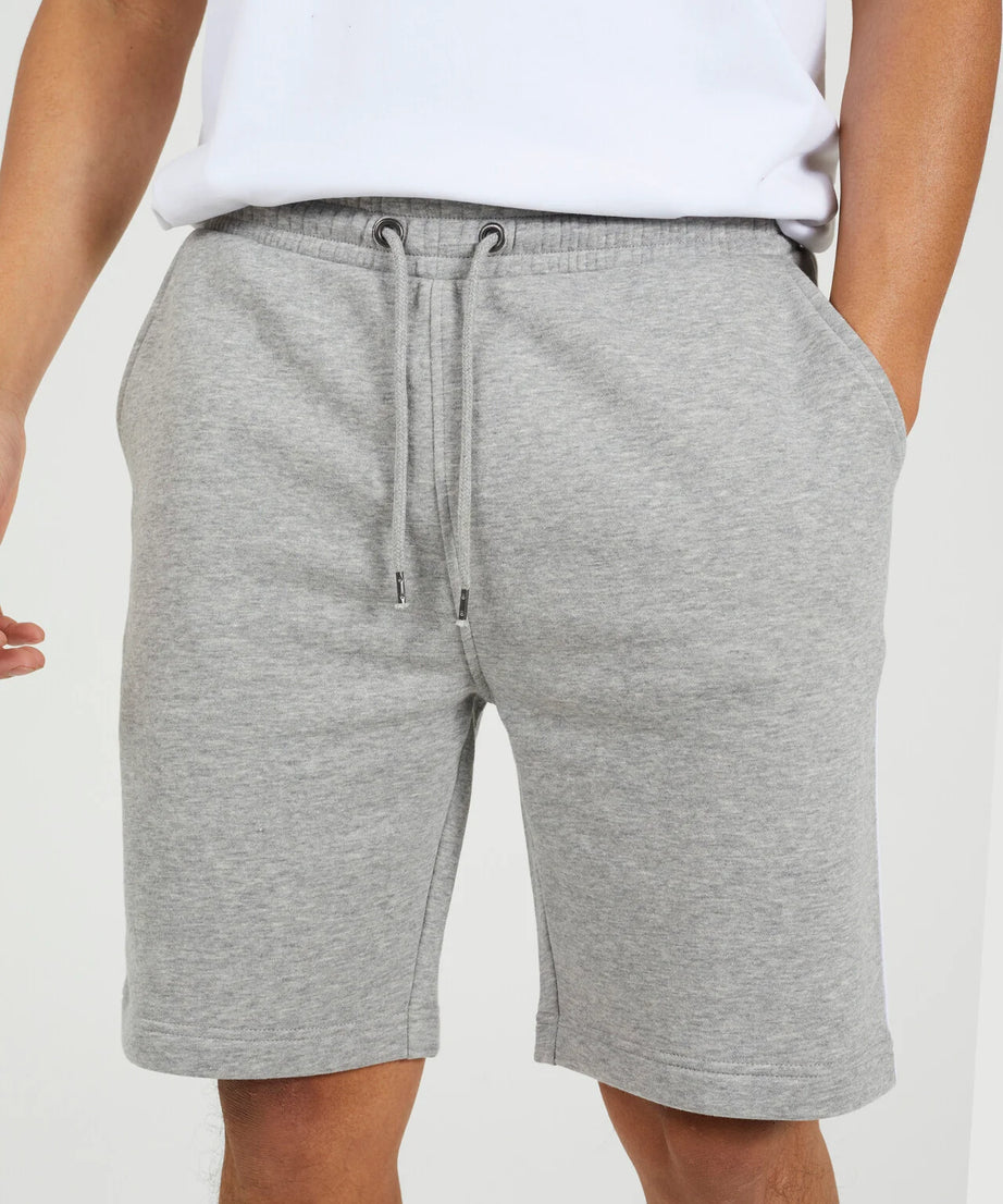 SIDE STRIPE JERSEY SHORTS, LIGHT GREY MARL