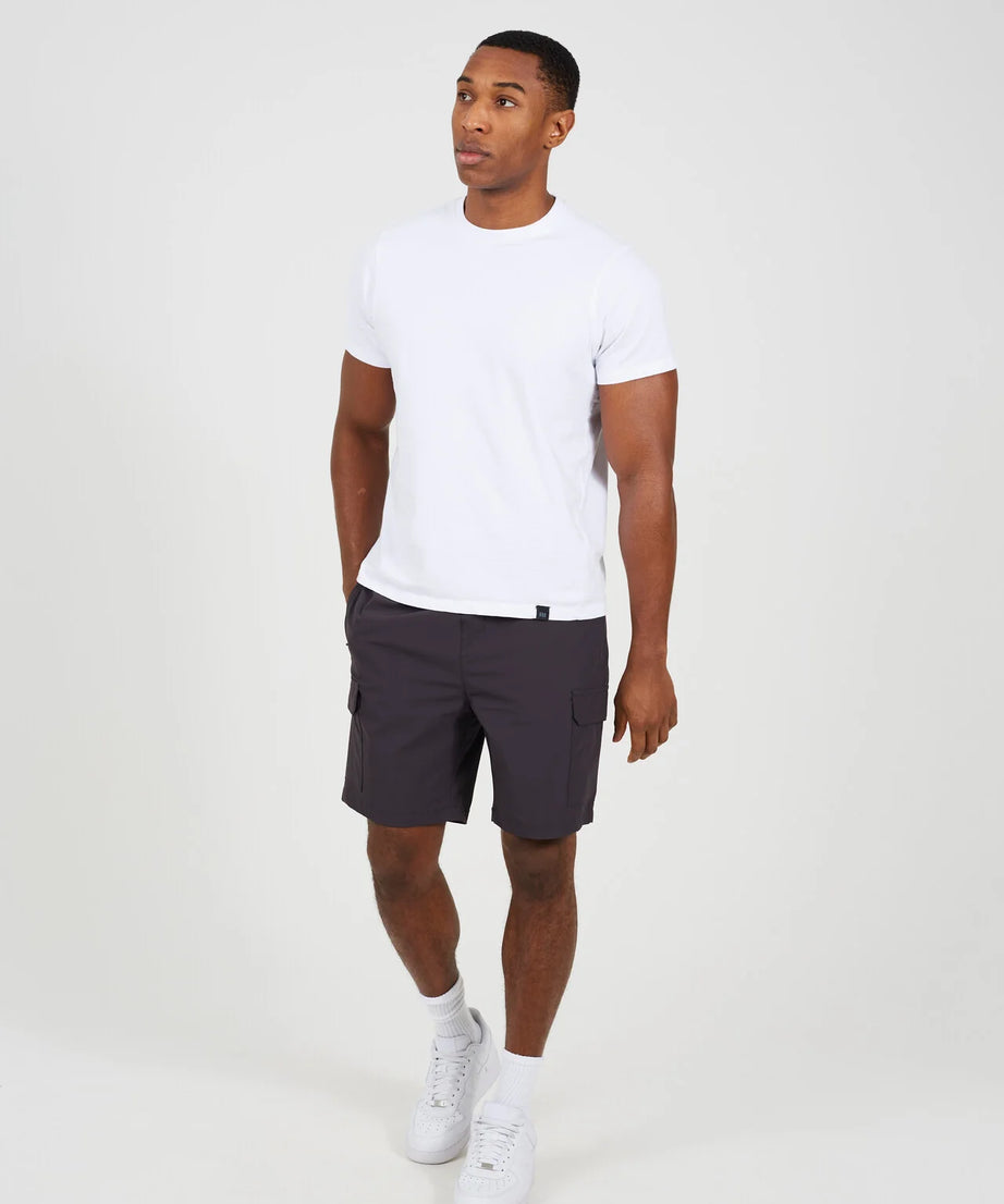 ELASTICATED WAIST CARGO SHORTS