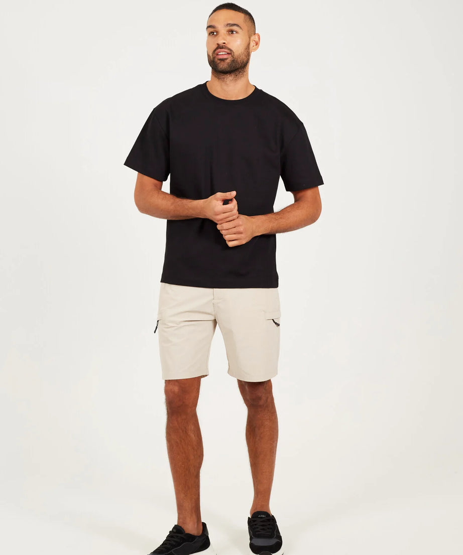 RIPSTOP BELT AND POCKET DETAIL SHORTS