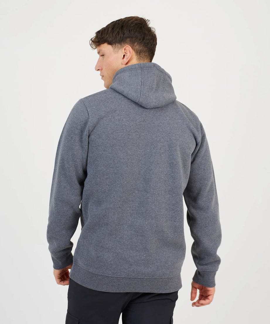CROSS OVER NECK HOODY WITH CONTRAST DRAWSTRINGS