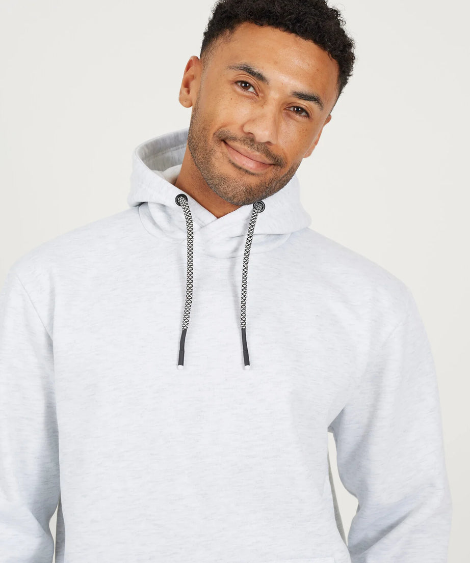 OVERSIZED HOODY, ECRU MARL