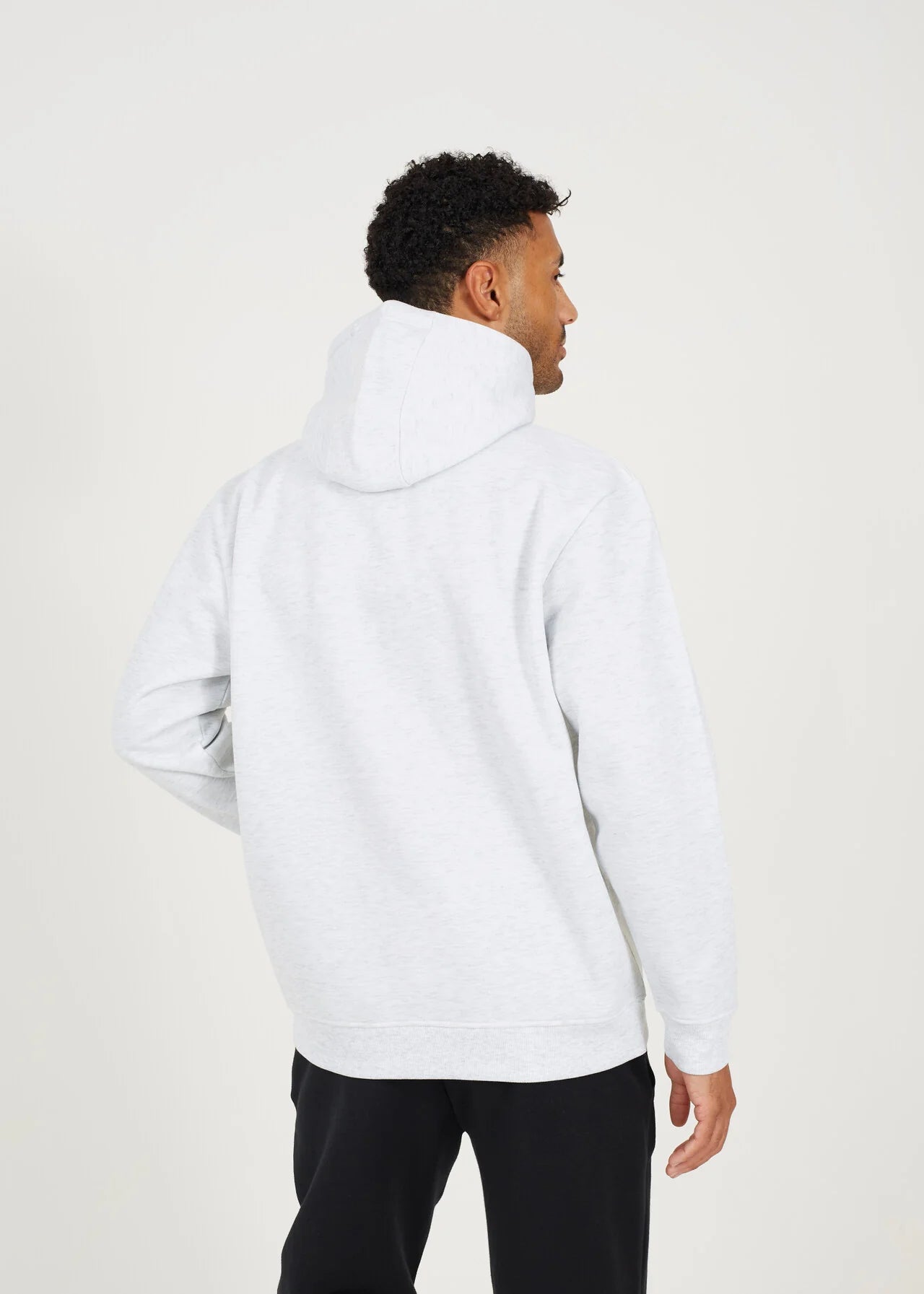OVERSIZED HOODY, ECRU MARL
