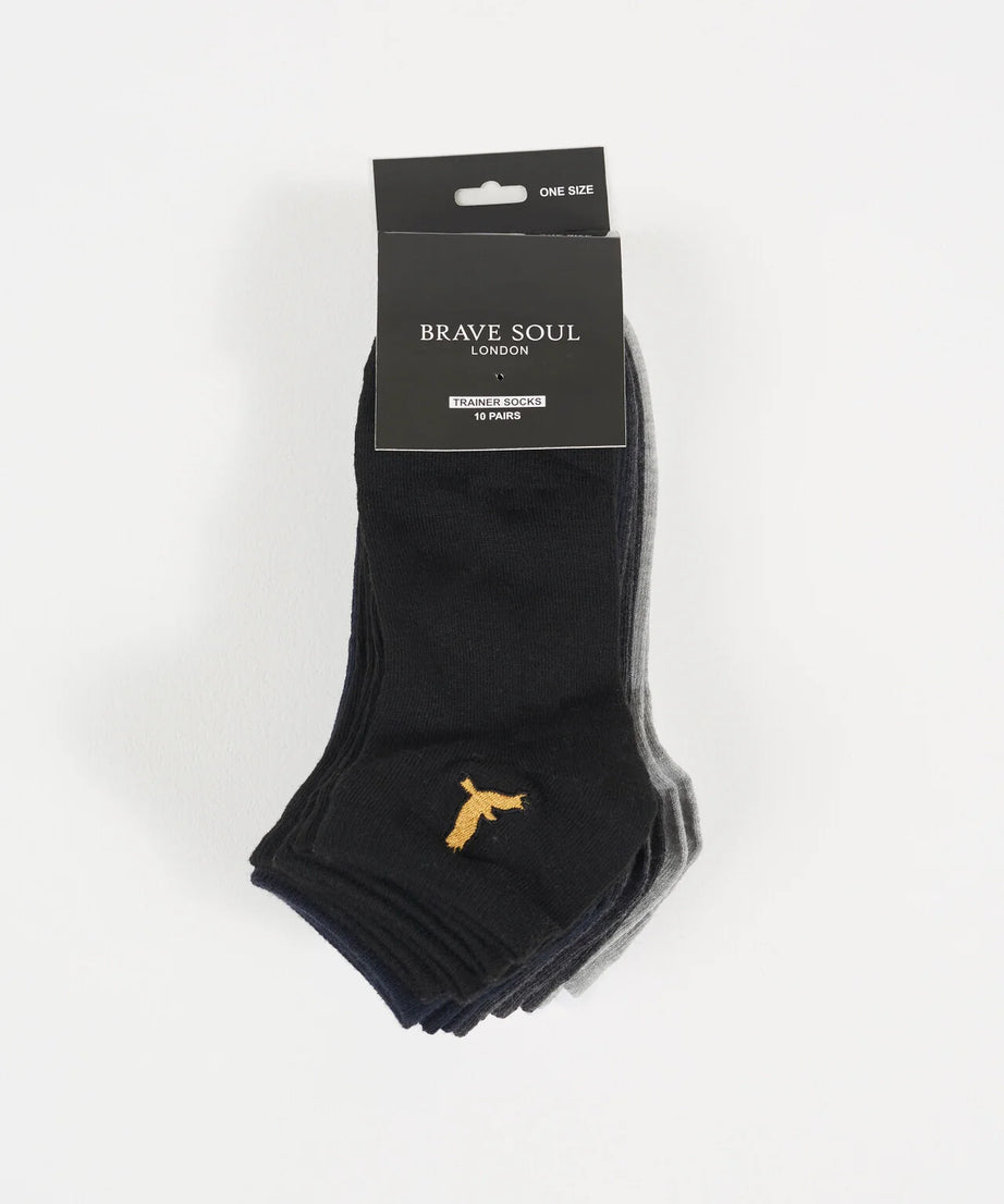 SHORT EMBROIDERED SOCKS, MULTICOLOURED 2X