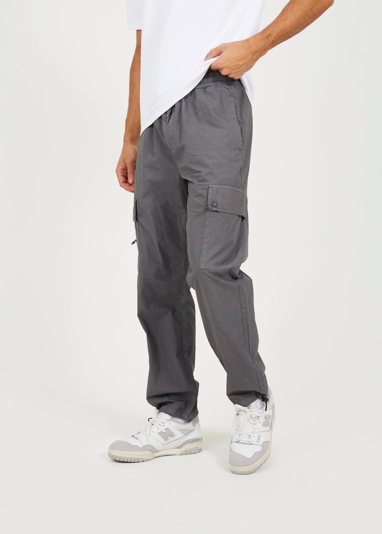 COTTON POPLIN CARGO PANT