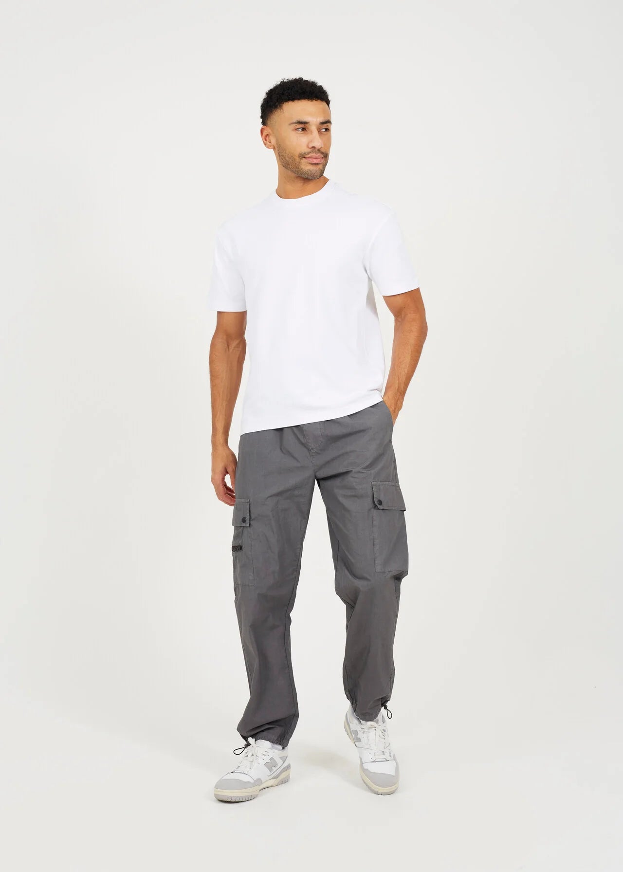 COTTON POPLIN CARGO PANT