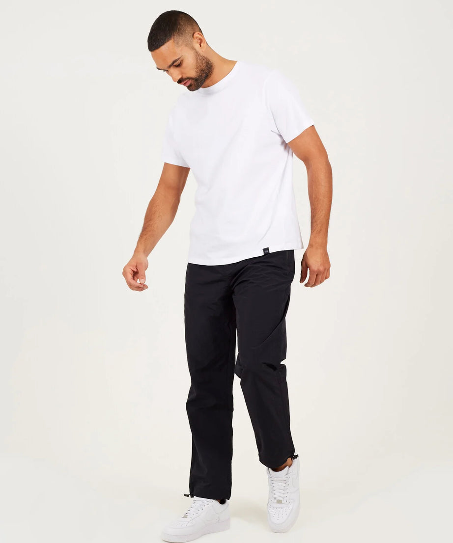 TASLAN LOOSE FIT CARGO PANTS, BLACK