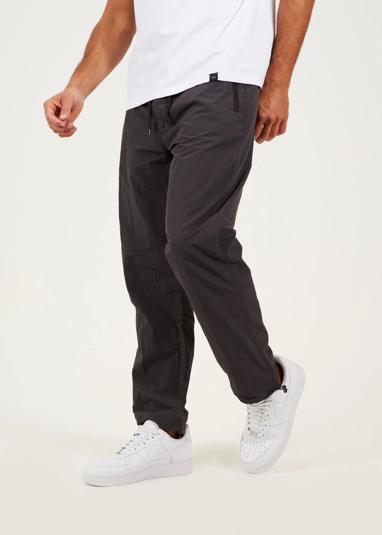 TASLAN LOOSE FIT CARGO PANTS, DARK GREY