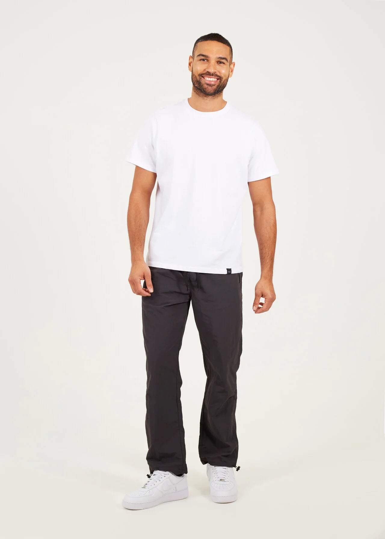 TASLAN LOOSE FIT CARGO PANTS, DARK GREY