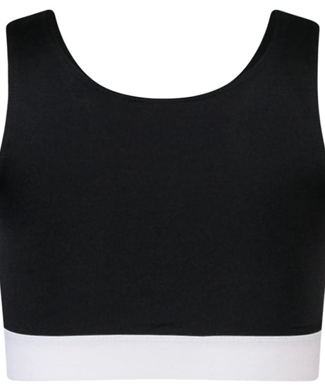 Kids Fashion Crop Top – Jacquard Band | Non-Transparent | Ages 5–12