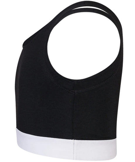 Kids Fashion Crop Top – Jacquard Band | Non-Transparent | Ages 5–12