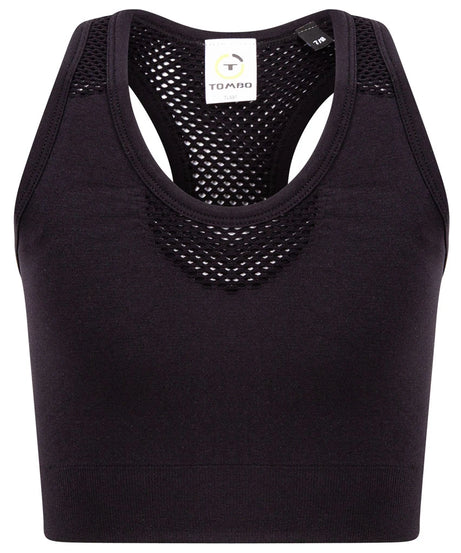 Tombo Kids Seamless Crop Top – Racer Back | Soft Stretch Activewear