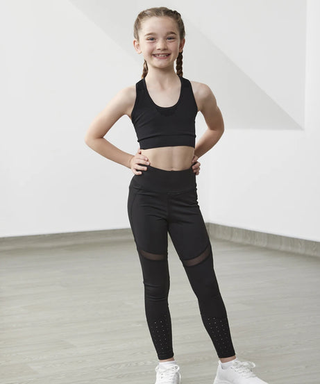 Tombo Kids Seamless Crop Top – Racer Back | Soft Stretch Activewear