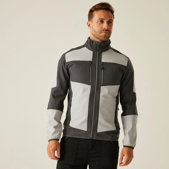 Men's E-Volve 2 Layer Softshell Jacket | Mineral Grey Ash
