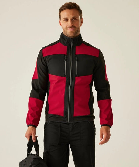 Men's E-Volve 2 Layer Softshell Jacket | Classic Red Black