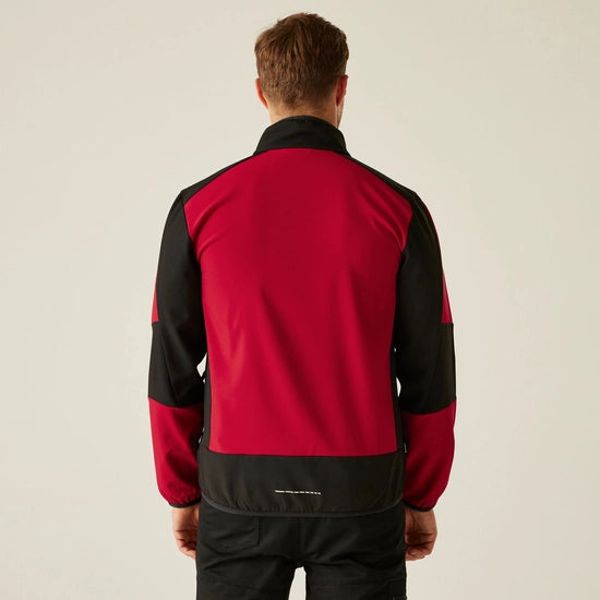 Men's E-Volve 2 Layer Softshell Jacket | Classic Red Black