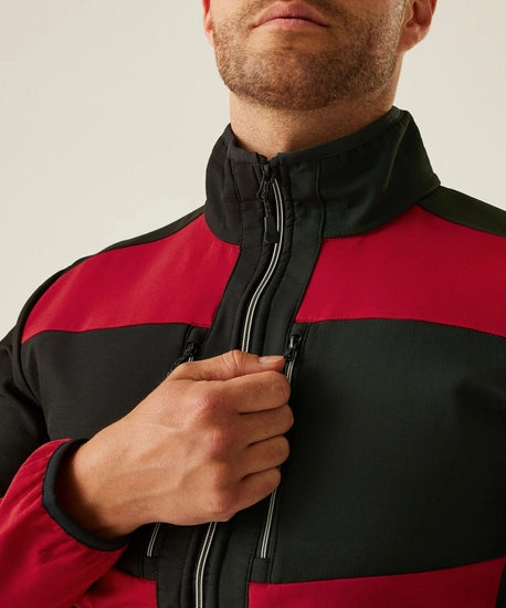 Men's E-Volve 2 Layer Softshell Jacket | Classic Red Black
