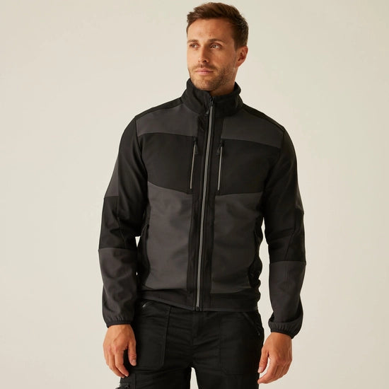 Men's E-Volve 2 Layer Softshell Jacket | Ash Black
