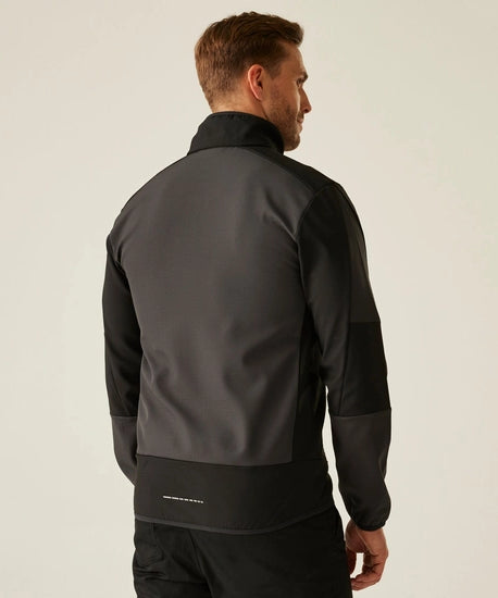 Men's E-Volve 2 Layer Softshell Jacket | Ash Black