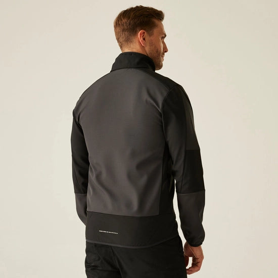 Men's E-Volve 2 Layer Softshell Jacket | Ash Black