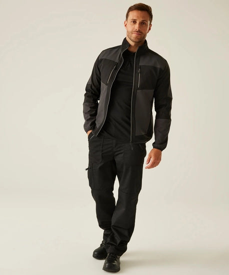 Men's E-Volve 2 Layer Softshell Jacket | Ash Black
