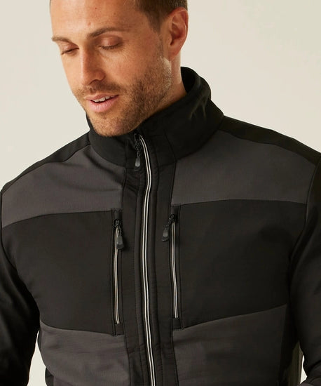 Men's E-Volve 2 Layer Softshell Jacket | Ash Black