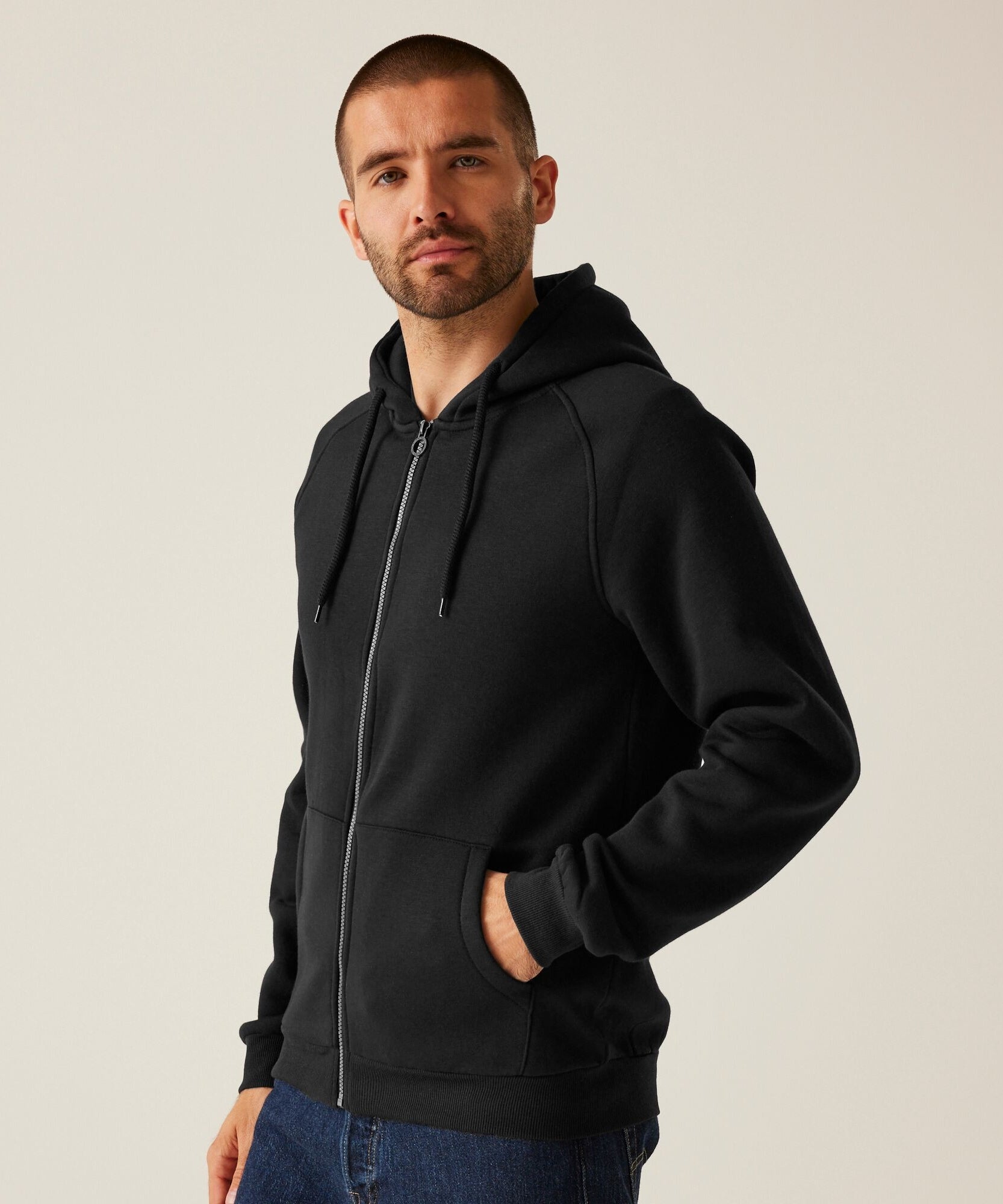 Men's Pro FZ Hoodie Black