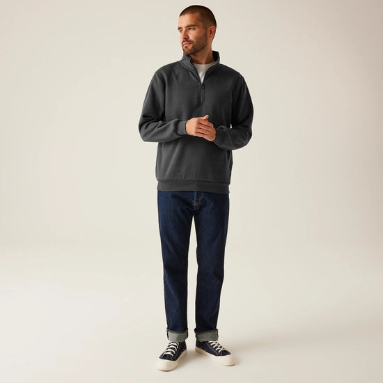 Men's Pro Quarter Zip Sweatshirt | Seal Grey