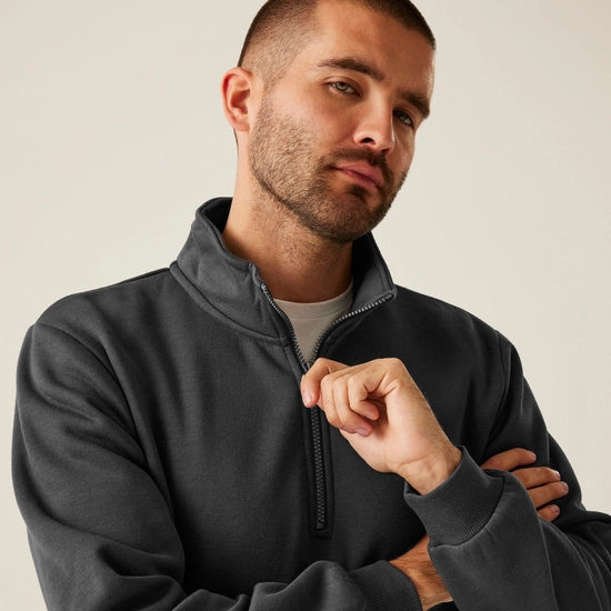 Men's Pro Quarter Zip Sweatshirt | Seal Grey
