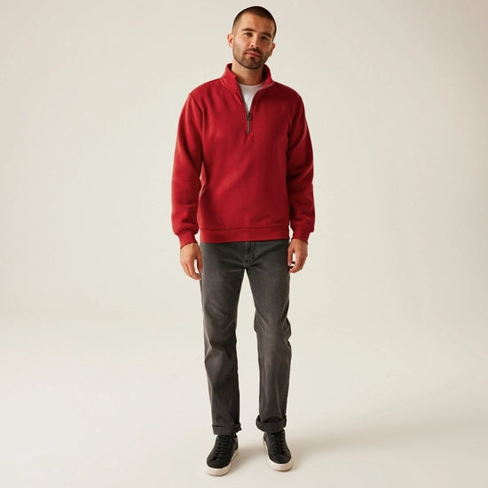 Men's Pro Quarter Zip Sweatshirt | Classic Red