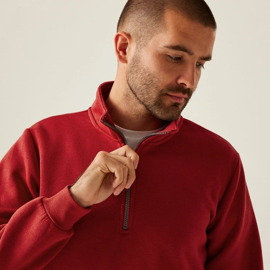 Men's Pro Quarter Zip Sweatshirt | Classic Red