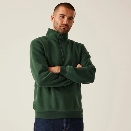 Men's Pro Quarter Zip Sweatshirt | Dark Green